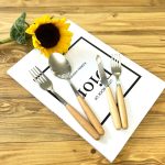 قاشق چنگال و کارد و چنگال بامبو