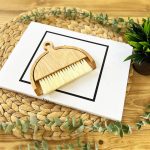 جارو خاک انداز رومیزی بامبو