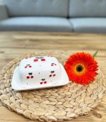 کره خوری سرامیکی آلبالویی - Image 3