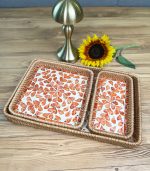 سینی صدف و راتان