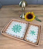 سینی صدف و راتان