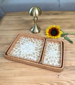 سینی صدف و راتان