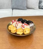 ظروف پذیرایی چکشی طلایی - Image 10