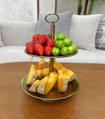 ظروف پذیرایی چکشی طلایی - Image 3