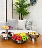 ظروف پذیرایی چکشی نقره ای - Image 4