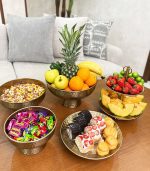 ظروف پذیرایی چکشی طلایی - Image 5