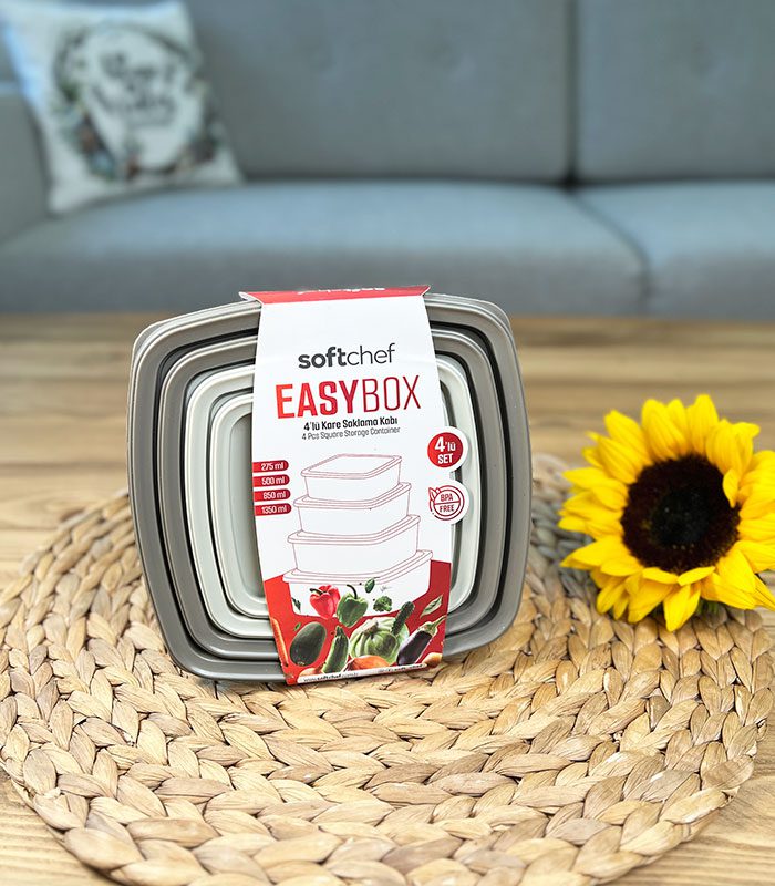 ظرف فریزری 4تیکه مربع