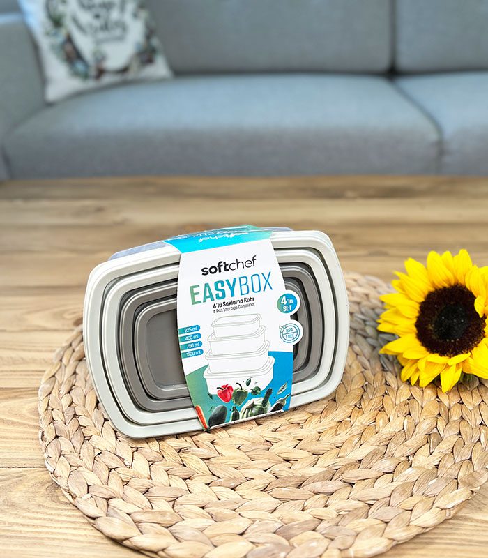 ظرف فریزری 4تیکه مستطیل