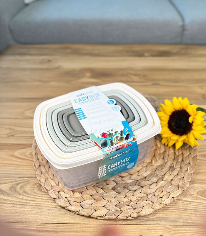 ظرف فریزری ماکروفری شش تکه مستطیل