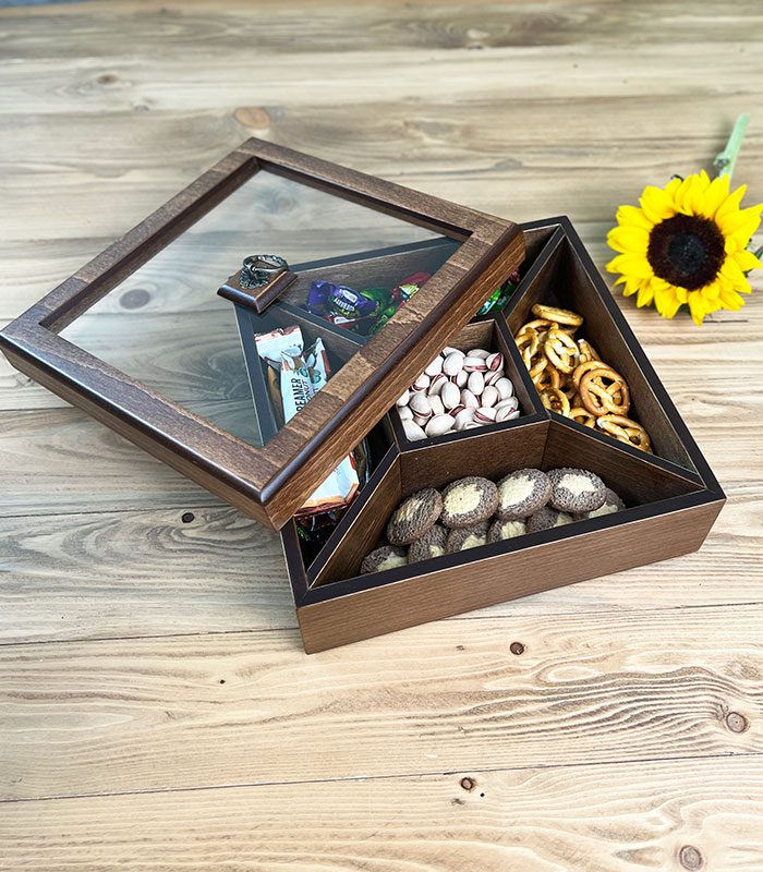 باکس پذیرایی چوبی