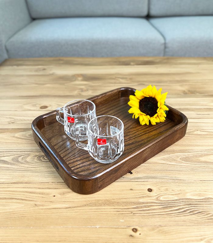 سینی مستطیل چوبی کوچک