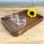 سینی مستطیل چوبی بزرگ